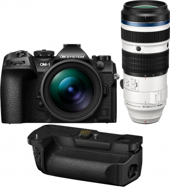 OM SYSTEM OM-1 II schwarz + 12-40mm f2,8 + 50-200mm f2,8 + Handgriff