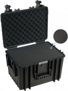 B&W Case Type 5500 SI schwarz mit Schaumstoffeinsatz