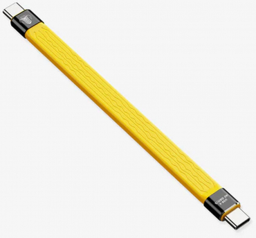 CobraTether USB-C an USB-C 4 FlexPro 40Gbit 14cm gelb