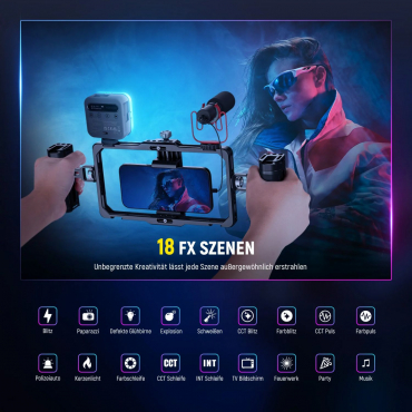NEEWER BL60C, 5 Watt magnetisches RGB Videolicht
