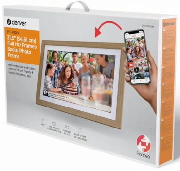 Denver Frameo 2162HH Digitaler Bilderrahmen Braun 21,5 Zoll