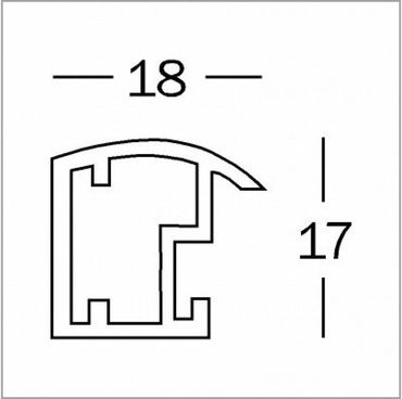 Walther Cadre plastique KP050B Trendstyle 40x50cm noir