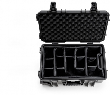 B&W Case Type 6600 RPD schwarz mit Facheinteilung