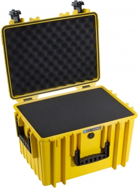 B&W Case Type 5500 SI gelb mit Schaumstoffeinsatz