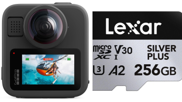 GoPro MAX2 + Lexar microSDXC Silver Plus 256GB UHS-I V30 - 6073354 GoPro MAX2 + Lexar microSDXC Silver Plus 256GB UHS-I V30