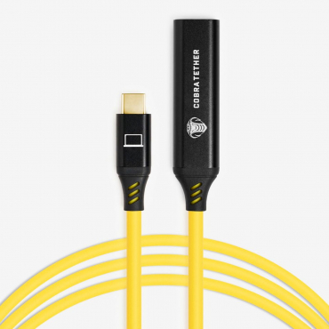 CobraTether Max Reach Bundle 20M 5G Gelb abgewinkelt