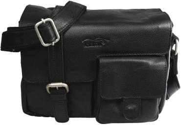 Kalahari KAAMA LS-31 Fototasche Leder schwarz