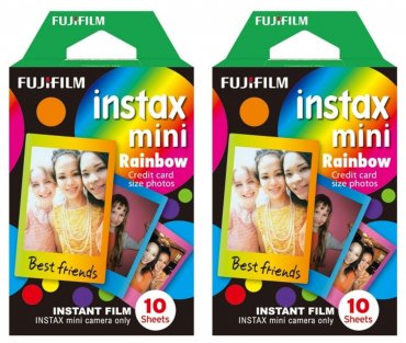 Fujifilm Instax Mini Film Rainbow Single 2er Pack
