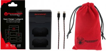 Berenstargh Hyper PD Ladegerät für Fuji NP-W235 inkl. USB-C Kabel