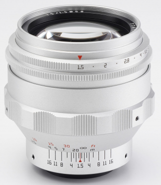 TTArtisan 75mm f1,5 M42 (Vollformat) silber