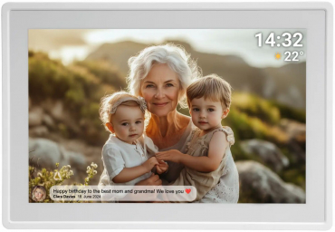 Denver Frameo 1021W Digitaler Bilderrahmen Weiß 10,1 Zoll