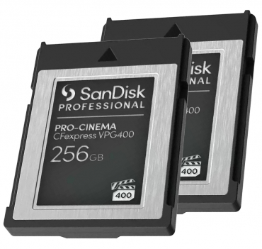 {Pro CFexpress Type B 256GB Cine VPG400 2-pack