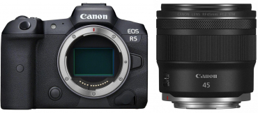 Canon EOS R5 + RF 45mm f1,2 STM