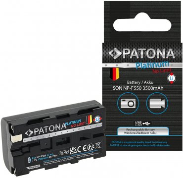 PATONA Platinum battery with USB-C input Sony NP-F550