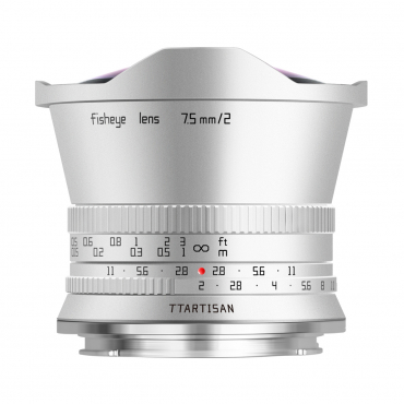 TTARTISAN 7,5mm f2,0 Fisheye Nikon Z argenté