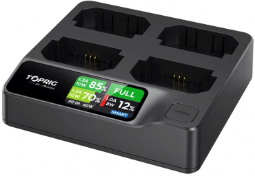 Accsoon Toprig 100W 4-Bay NP-FZ100 Fast Charger