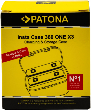 PATONA dual charging box for Insta 360 ONE X3 incl. USB-C cable