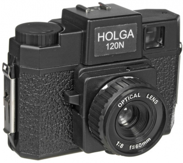 HOLGA 120N black, opt.glas lens Rollfilm-Kamera
