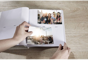 Walther ME-298-3 Album mémo Terrazzo stone grey 200 photos 10x15 cm