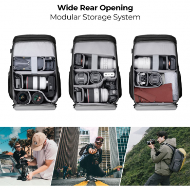 K&F Concept Alpha Air Camera Backpack 25L schwarz