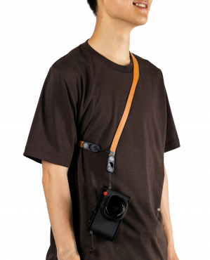 Peak Design Form Leather Camera Strap Short Amber