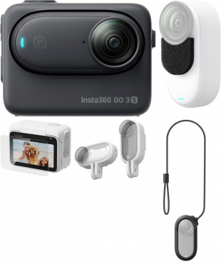 INSTA360 GO 3S (64GB) Midnight Black Action-Bundle