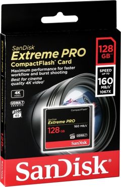 SanDisk Compact Flash Extreme Pro 128GB 