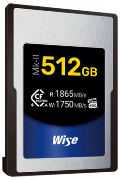 Wise CFexpress 4.0 Type A 512GB 1865MB/s Mk-II