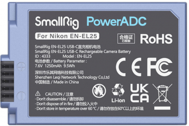 SmallRig 4333 EN-EL25 USB-C-aufladbar