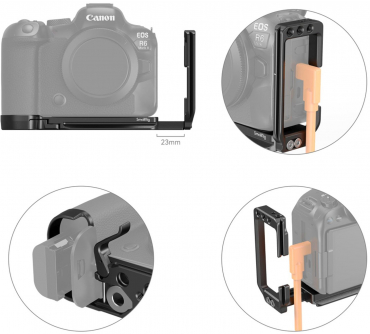 SmallRig 4160B L-Bracket für Canon EOS R6 Mark II/R5/R5C/R6