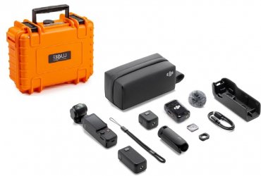 DJI Osmo Pocket 3 Creator Combo + B&W Case Type 500 Orange