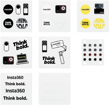 INSTA360 Button Sticker Set
