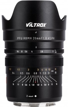 Viltrox Z 20mm f1,8 MF Nikon Z-Mount