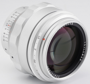 TTArtisan 75mm f1,5 M42 (Vollformat) silber