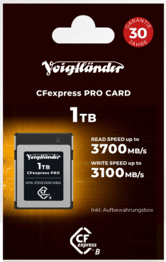 Nikon ZR + Voigtländer CFexpress Pro 1TB Typ-B