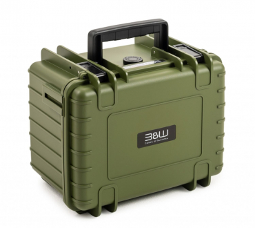 B&W Case Type 2000 RPD Marron vert avec compartiments