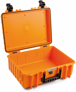 B&W Case Type 5000 RPD orange mit Facheinteilung