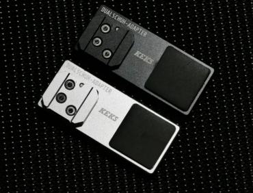 KEKS Adaptateur de sabot de flash Duo noir