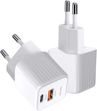 4smarts VoltPlug Duos Mini PD Netzladegerät 20W + USB-C Kabel 1,5m