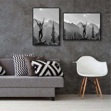 Haes Kunststoffrahmen EF8B Easy Frame 50x70cm schwarz