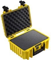 B&W Case Type 3000 SI yellow with foam insert