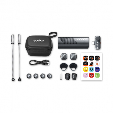 Godox Cube SC Kit2 2.4GHz Wireless Microphone System mit USB-C