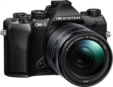 OM SYSTEM OM-5 II schwarz + 14-150mm II + Peter Hadley BLS-5 Akku