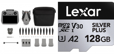 DJI Lito X1 Fly More Combo (DJI RC 2) + Lexar 128GB microSDXC