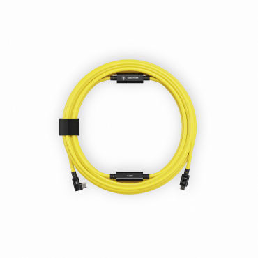 CobraTether USB-C to USB-C 90° 10 Gbit/s 10m yellow