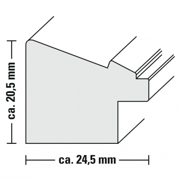 Hama Cadre plastique 175552 Sierra 3x13x18 naturel