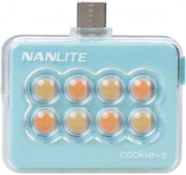 NANLITE cookie-s mini smartphone light angular cyan