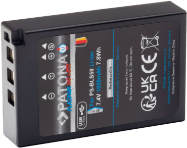 PATONA Platinum Akku USB-C Input Olympus BLS-5