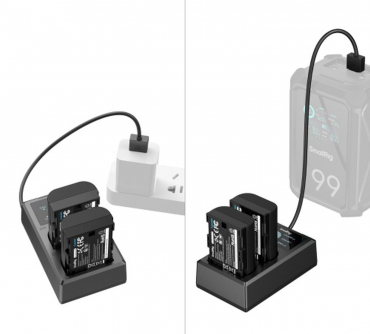 SmallRig 5409 Ladegerät-Kit inkl. 2x Akku LP-E6P