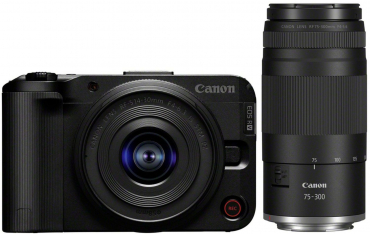 Canon EOS R50V + 14-30mm f4-6.3 PZ Kit + RF 75-300mm f4-5.6